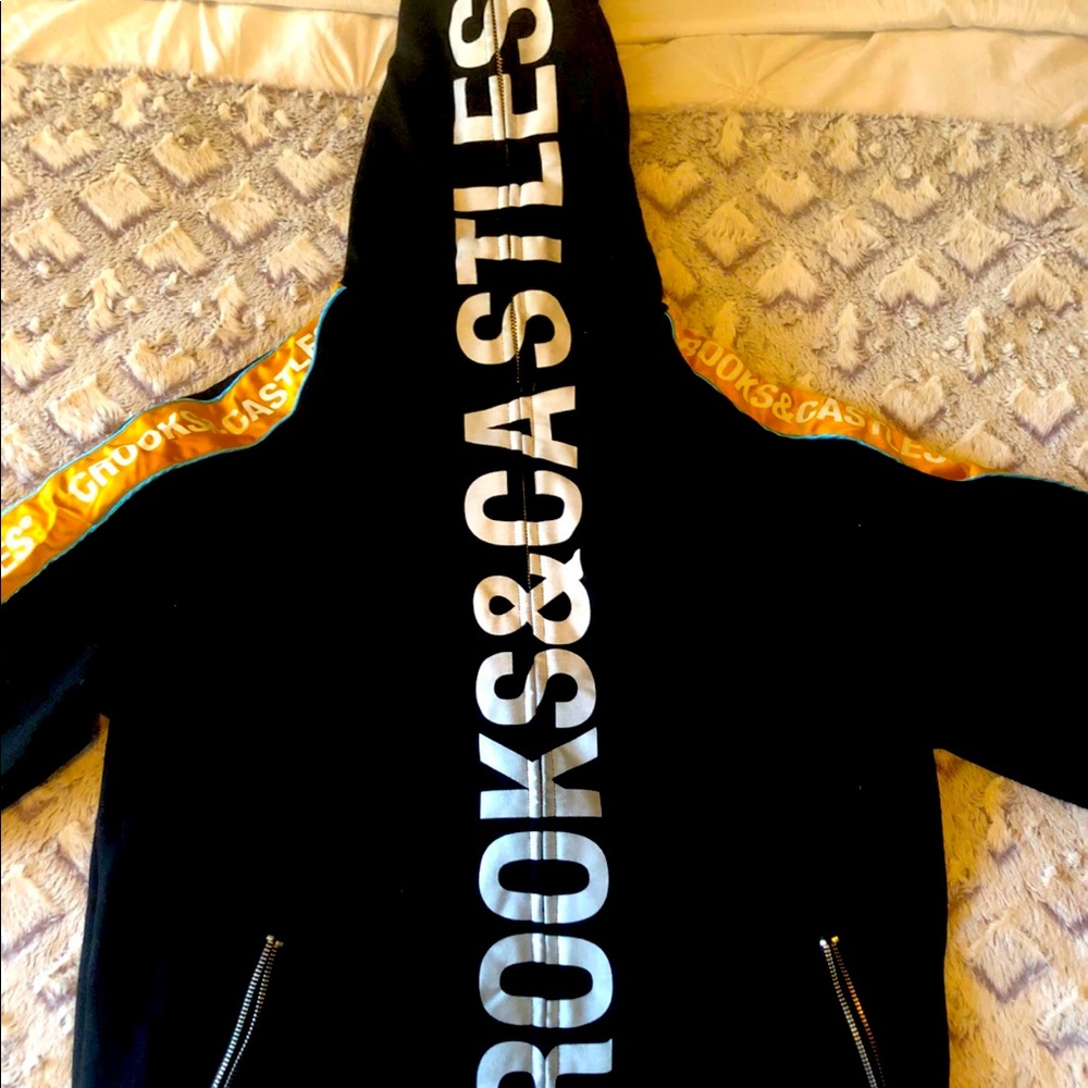 CROOKS & CASTLES FULL TECH HOODIE ZIP UP